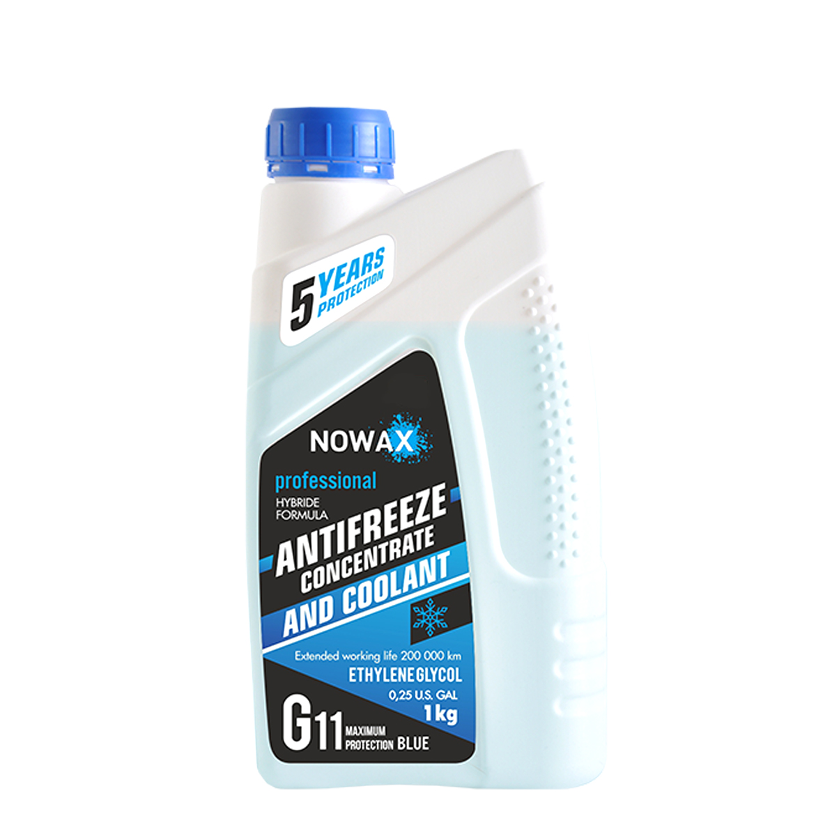 Антифриз NOWAX BLUE G11, концентрат, синій 1 кг